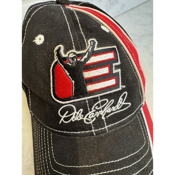 Vintage Dale Earnhardt #3 Hat Adjustable Cotton Black Strap Intimidator - Picture 11 of 11